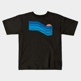 Sunset Vintage Sea Kids T-Shirt